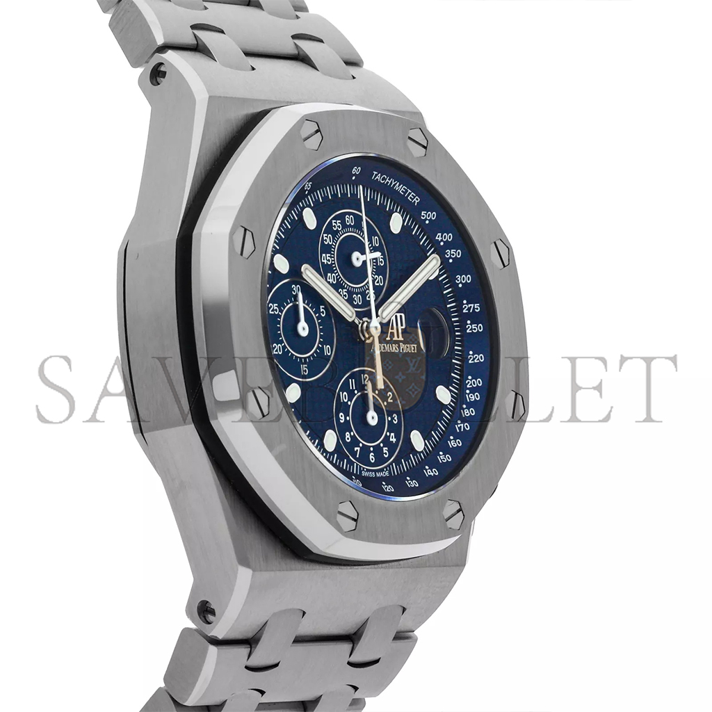 audemars P*g*et royal oak offshore blue dial watch 26237st.oo.1000st.01